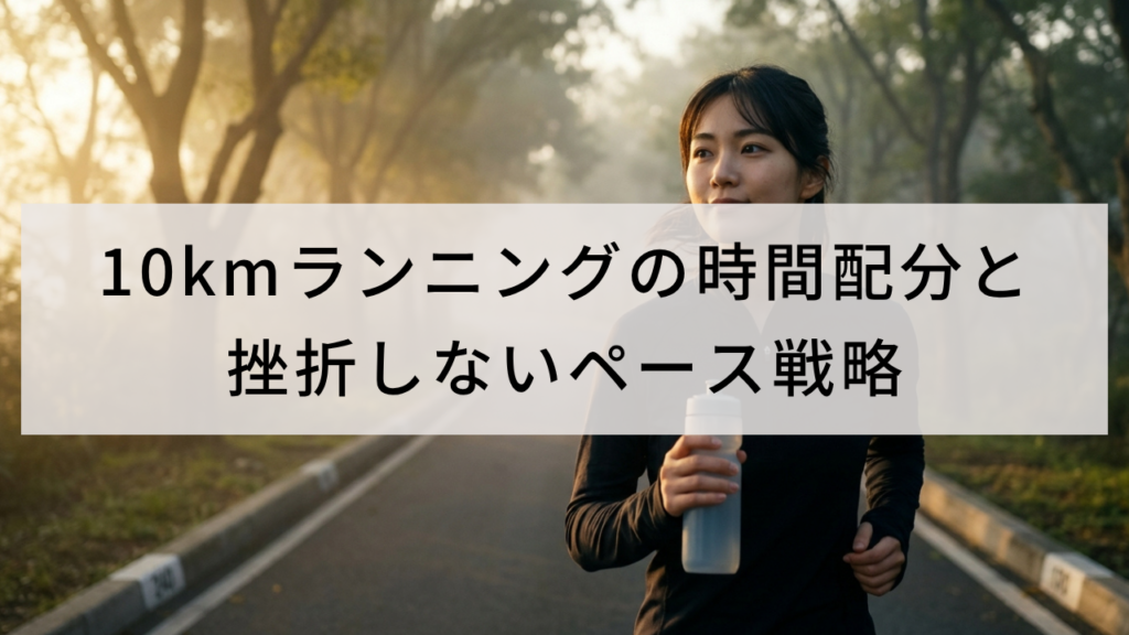 10kmランニングの時間配分と挫折しないペース戦略